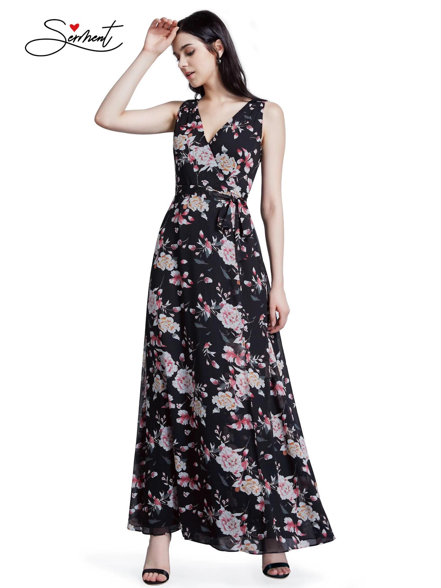 Новое Элегантное женское вечернее платье Летнее Длинное Вечернее Платье с