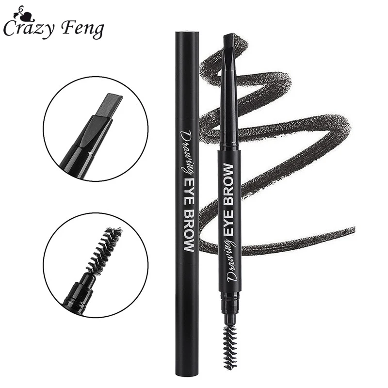 Водостойкий макияж для глаз тинт бровей с двойной головкой ручка татуажа