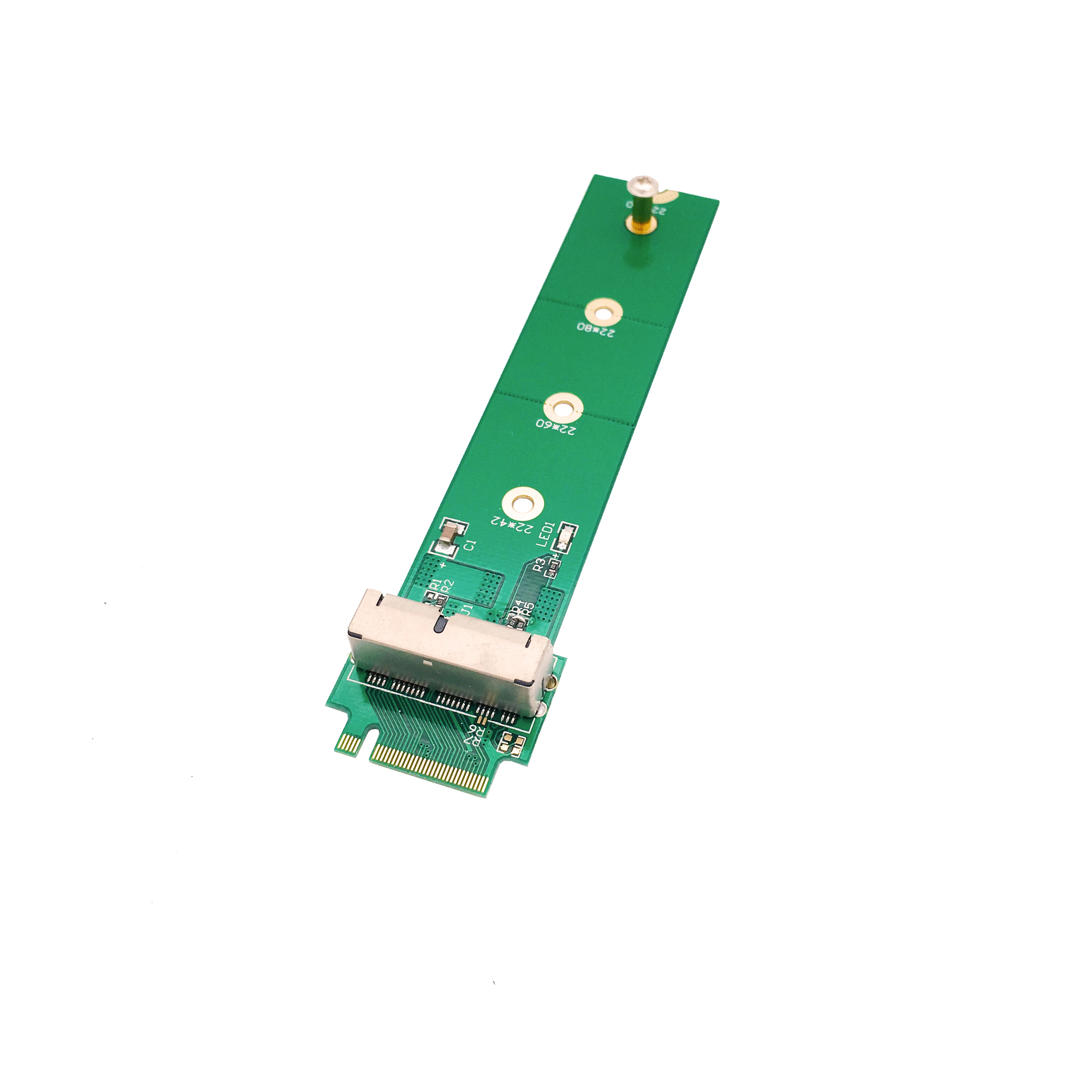 pcie x4 m 2 ngff m key adapter riser converter card to 2013 2014 2015 a1466 a1465 air mac pro ssd expansion add on card m2 free global shipping