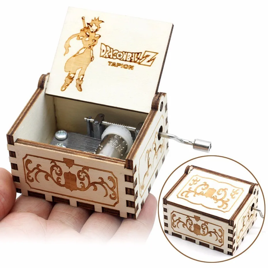 Гравировка ручной работы деревянная музыкальная шкатулка Anastasia подарок на день