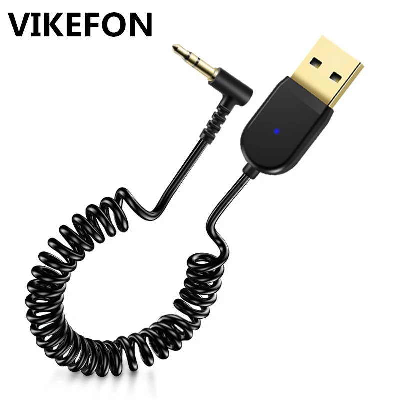 VIKEFON громкой связи USB Aux Bluetooth адаптер кабель программный ключ для автомобиля 3,5 мм разъем Aux Bluetooth 5,0 4,2 4,0 приемник аудио передатчик