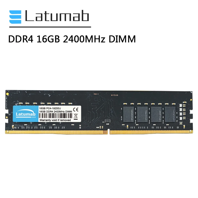 Latumab   DDR4 16  2400      PC4-19200U 288Pin 1, 2  DIMM DDR4   