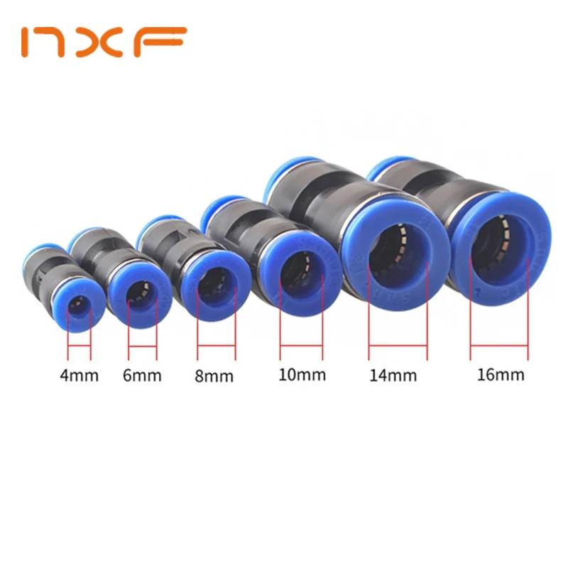 

Pneumatic Fitting quick couplings for hoses Plastic Joint Compressor Push-in Quick Release Pipe for 4mm 6mm 8mm 10mm 12mm Pu Py