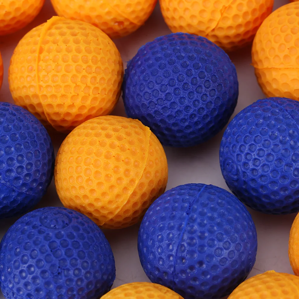 100pcs Rounds Soft Elastic Balls For Rival Zeus Apollo Toy Compatible Gun Bullet Orange |