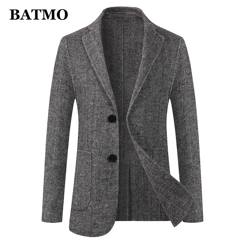 BATMO 2019 Новое поступление осенние высококачественные шерстяные куртки для мужчин