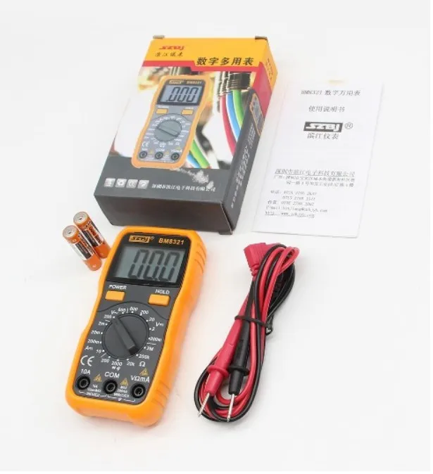 

handheld digital multimeter AC/DC V DCA pocket-size mini Ammeter