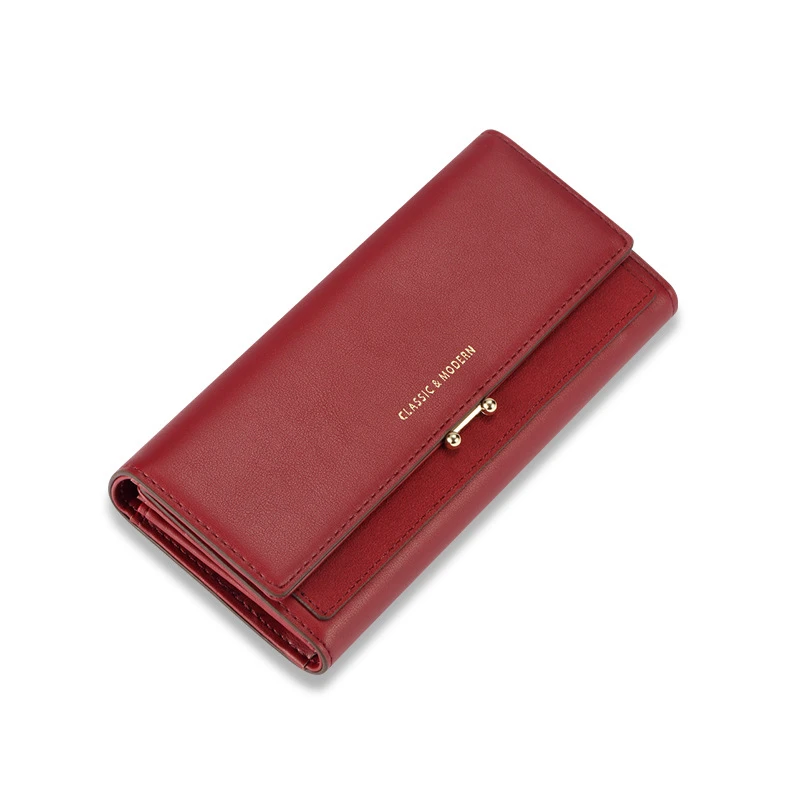 

2021 Ladies Large Capacity PU Long Clutch