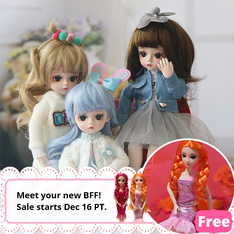 30 см Bjd кукла 1/6 подарки для девочки 18 суставов с одеждой DIY лучшие на день рождения
