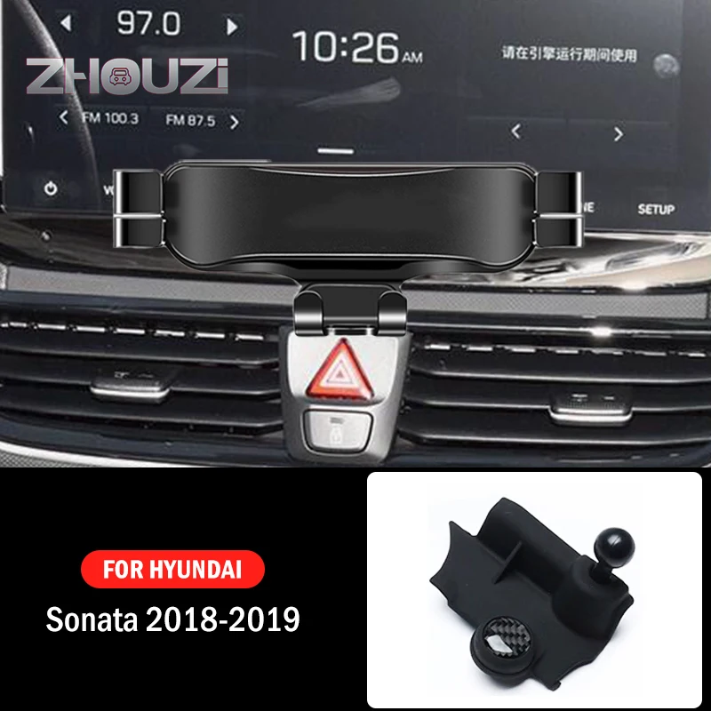

Car Mobile Phone Holder For Hyundai Sonata 9 2018 2019 Special Mounts GPS Stand Gravity Navigation Bracket Car Accessories