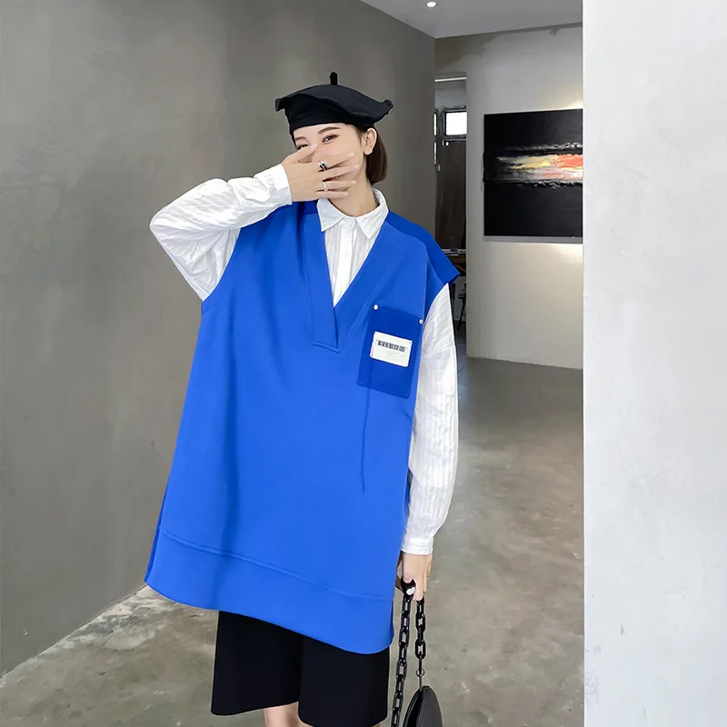 

SuperAen Suit Vests Female 2021 New Spring Autumn V-neck Solid Casual Woman Jacket