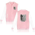 Куртка бейсбольная Мужская, в стиле аниме атака на Титанов, повседневная, 2021