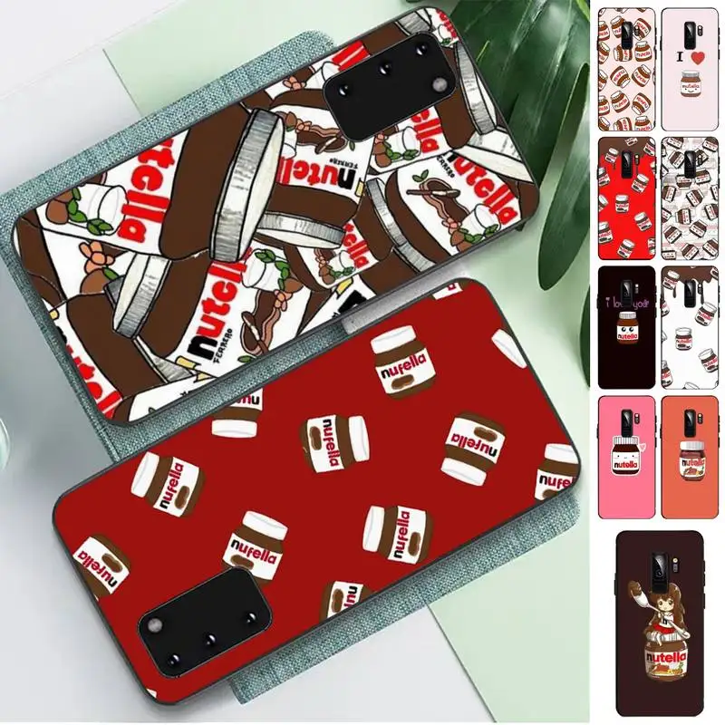 

Food Nutella Phone Case for Samsung S10 21 20 9 8 plus lite S20 UlTRA 7edge