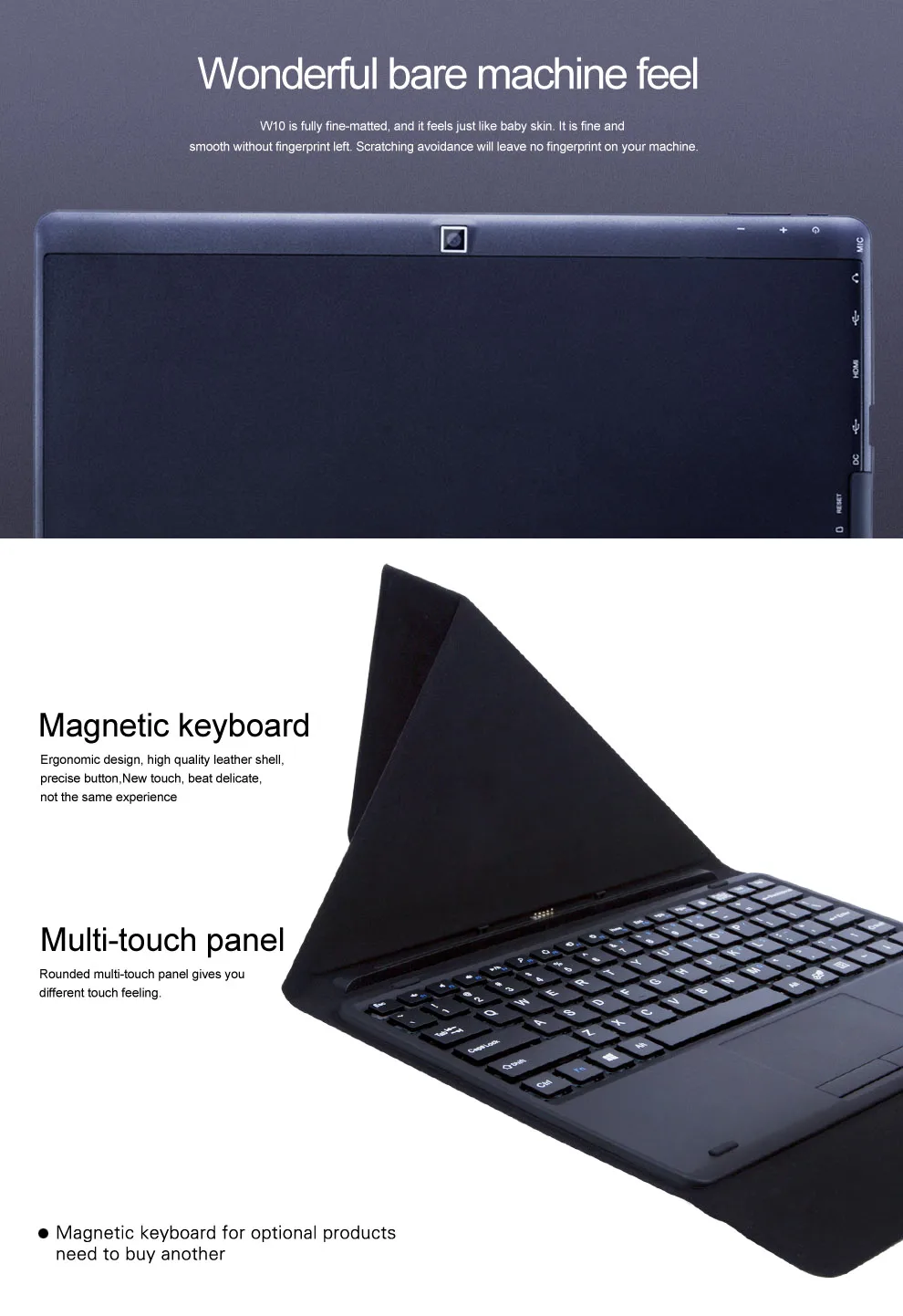 W10 2 в 1 планшетный ПК 10," ips 1280*800 Z8350 четырехъядерный двойной ОС Win10 Android 5,1 2G 32G/4G 64G HDMI Bluetooth 2.0MP/5.0MP