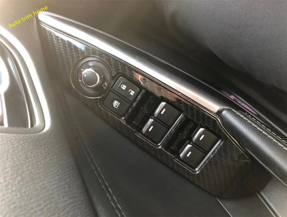 

Lapetus Interior Refit Kit Inner Car Door Armrest Window Lift Button Panel Cover Trim 4 Piece / Set Fit For Mazda 6 2016 2017