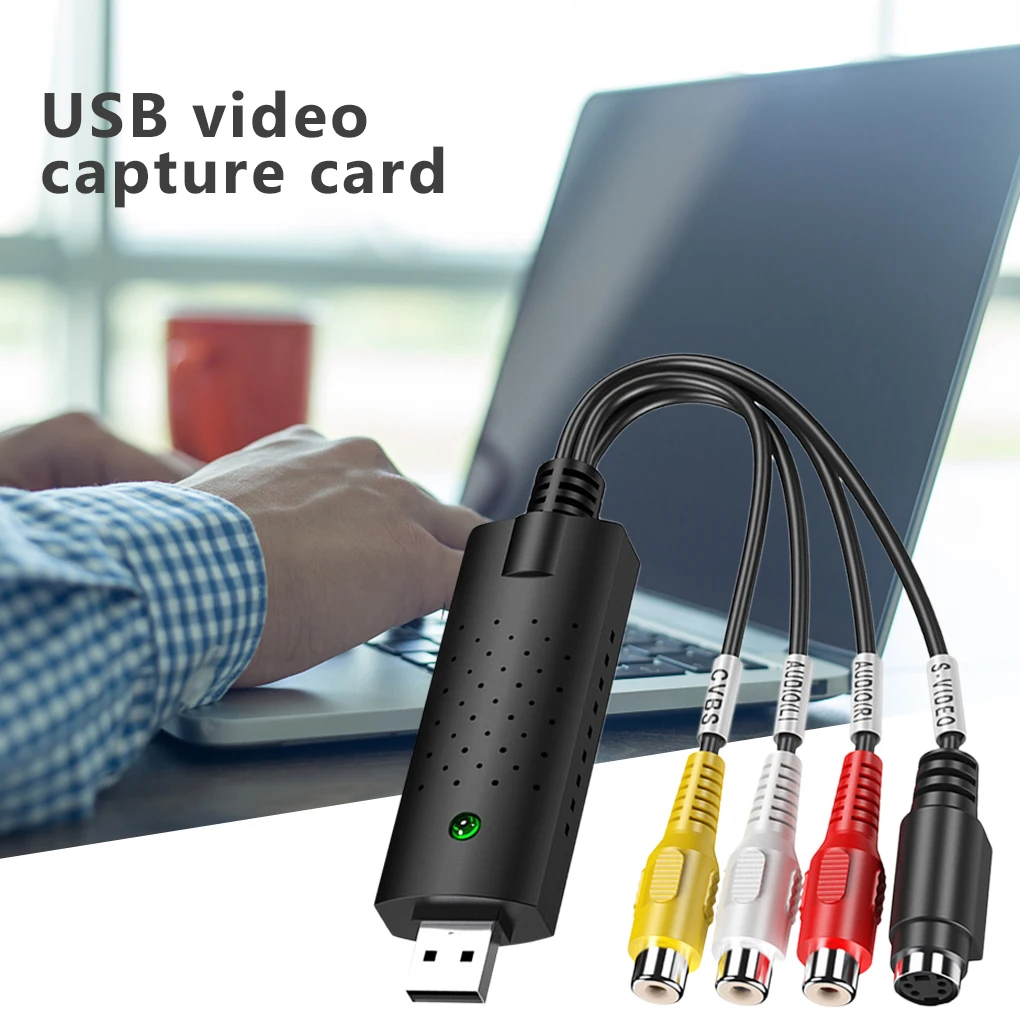 USB2.0 аудио AV ТВ Карта конвертер VHS в DVD аналоговый видео цифровой формат Запись