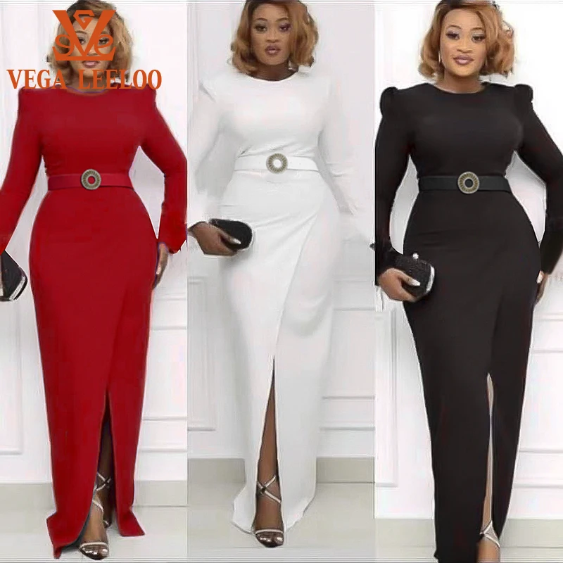 

Women Plus Size Party Elegant Evening Dress Long Body-con Evening Skirt Elegant Female Large Size Clothing