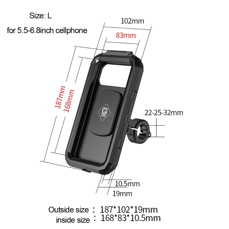 waterproof 12v motorcycle wireless charger 15w qi type c pd fast charge phone mount holder box for 3 to 6 8 cellphone free global shipping