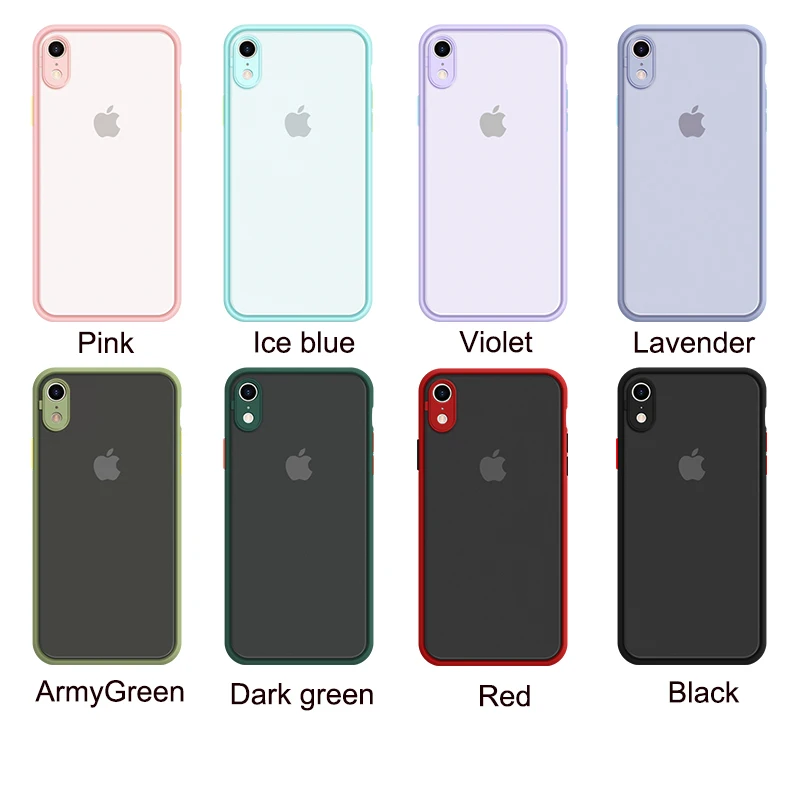 Защитный бампер для камеры чехлы телефонов iPhone 11 Pro Max XR XS X 7 8 6 6S Plus Матовый