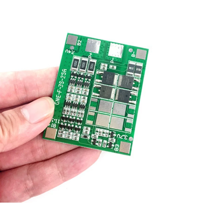 

3S 12V 10A BMS Lithium Battery Charger Protection Board with Power Battery Balance/Enhance PCB Protection Board