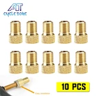 10 шт. велосипедные запчасти Mtb Аксессуары вентильный клапан Presta адаптер Schrader тонкая велосипедная насадка надувные колпачки для сосков инструмент для шин