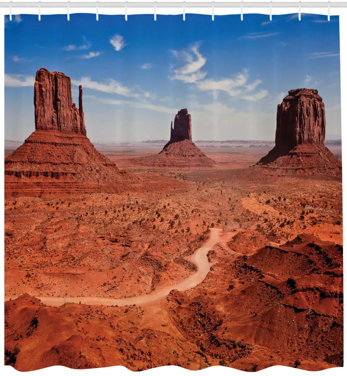 Западная душевая занавеска американская пустыня Аризона Каньон памятники