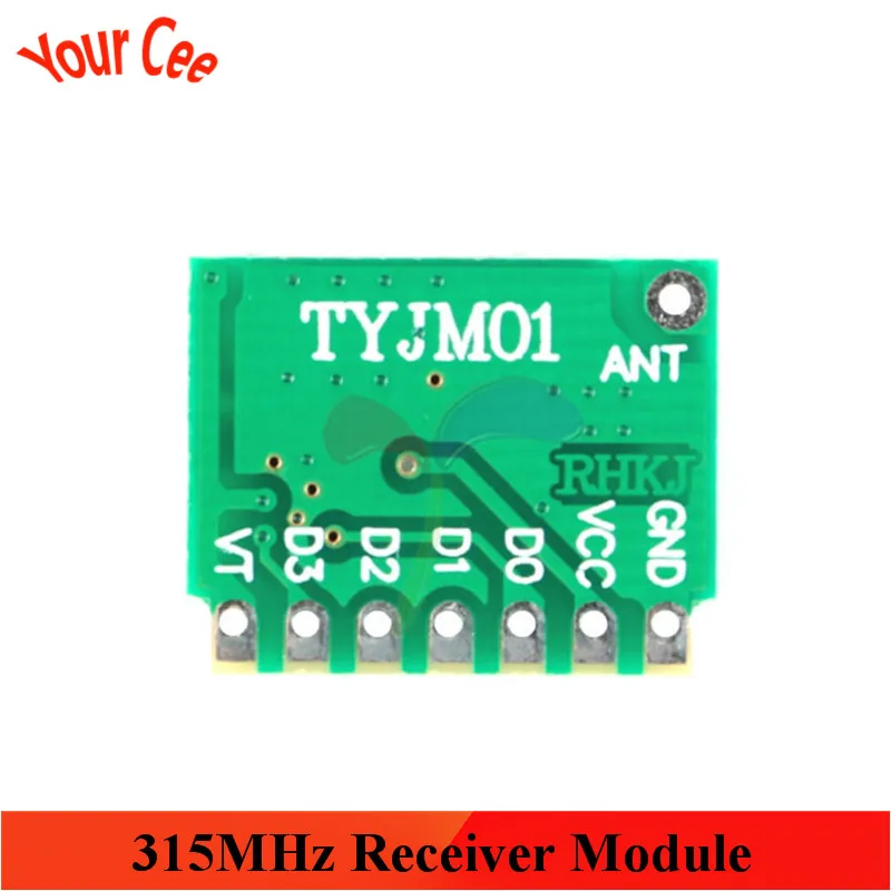 315 МГц/433 МГц модуль декодирования приемника Беспроводная плата PT2272 тип обучения