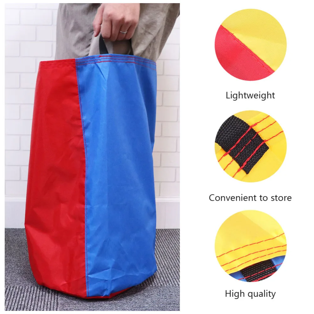 

4Pcs Kids Race Bag Colorful Race Bag Sack Party Supplies Potato Race Bags
