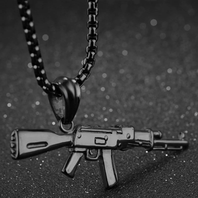 Мужское ожерелье Золотая цепочка колье из нержавеющей стали с подвеской мужские