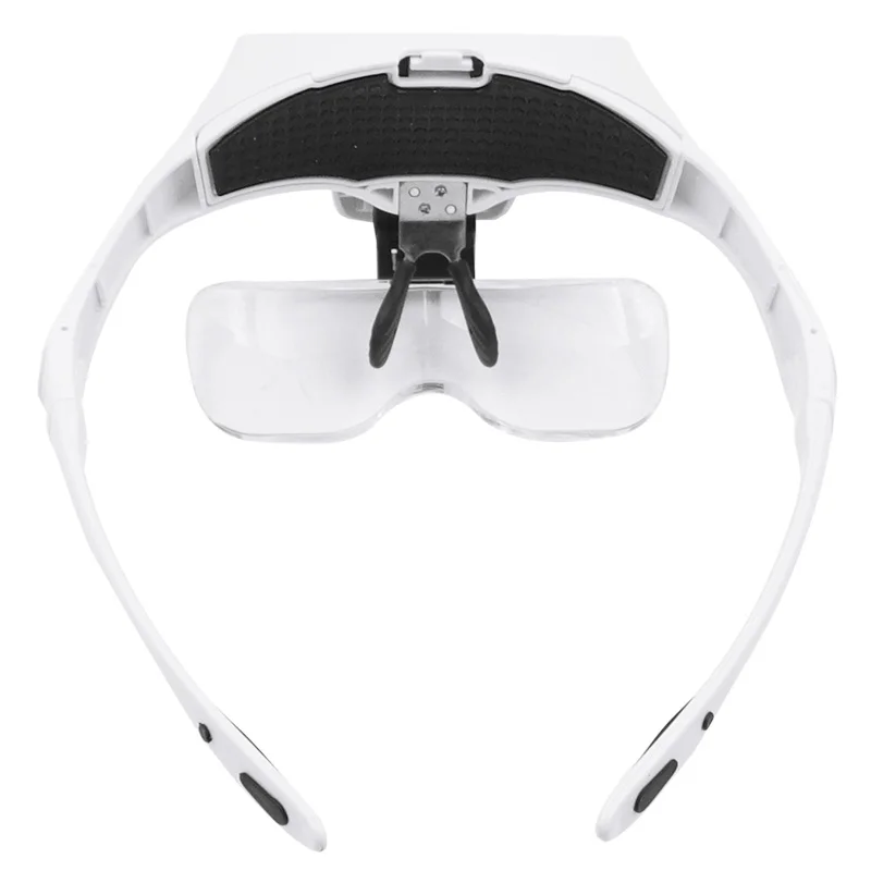 Увеличительное стекло es светодиодный головной фонарь лампа лупа ювелира