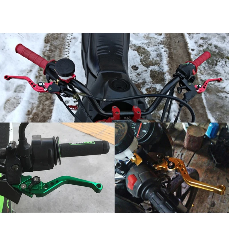 

Alconstar 1 Pair Motorbike Motorcycle 7/8" 22mm Black Brake Clutch Levers Master Cylinder Reservoir For Honda Kawasaki Yamaha