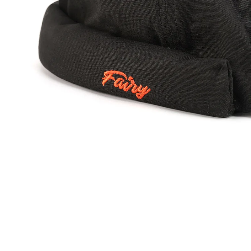 

Men's Women's Hip Hop Caps Without Brim Embroidery Letter Street Dancer Beanies Cotton Adjustable