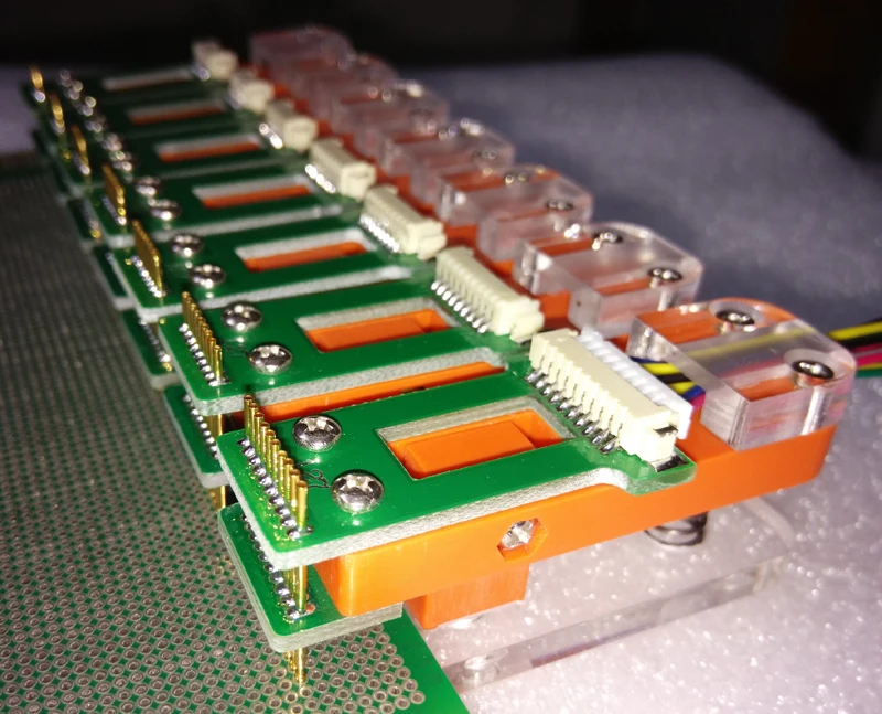 Испытательный джиг PCB зажим приспособление зонд загрузки программа запись 2 54 мм 0