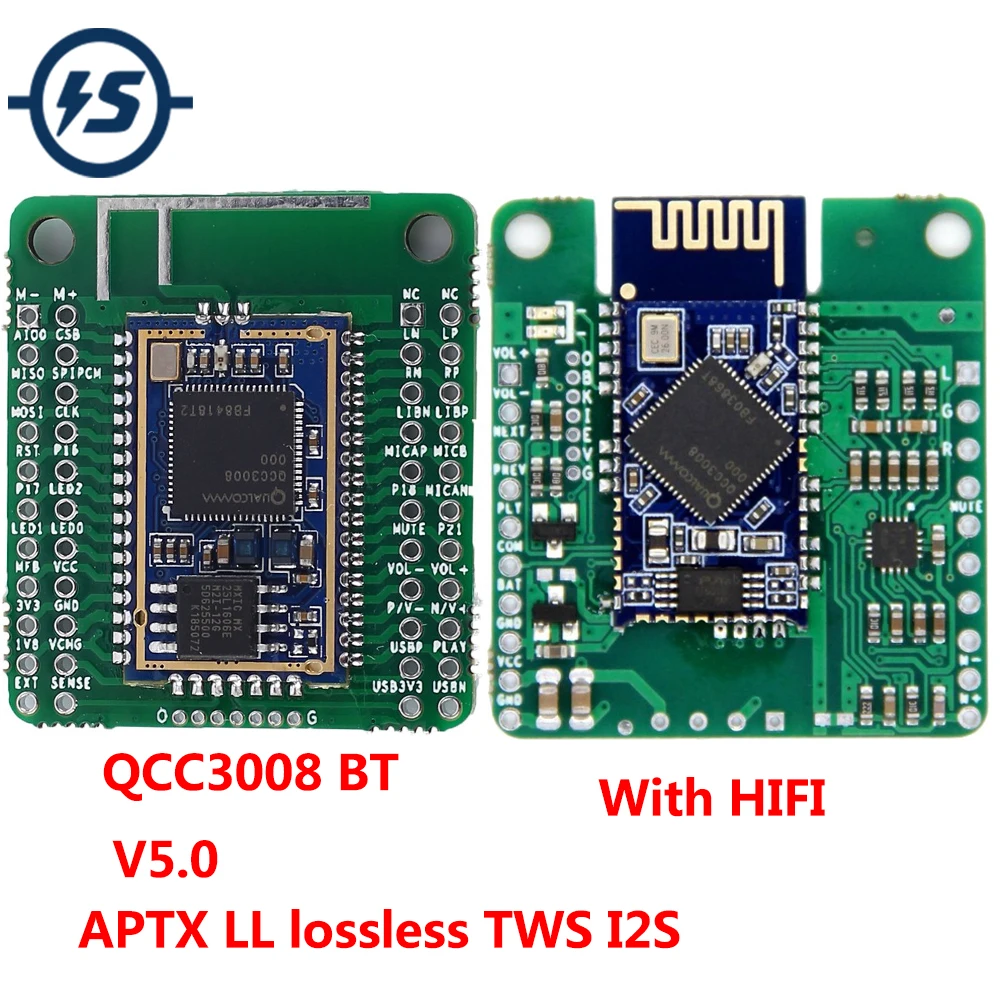 BLE5.0 TPA6132 QCC3008 APTX LL стерео I2S наушники вкладыши TWS с Беспроводной Bluetooth аудио