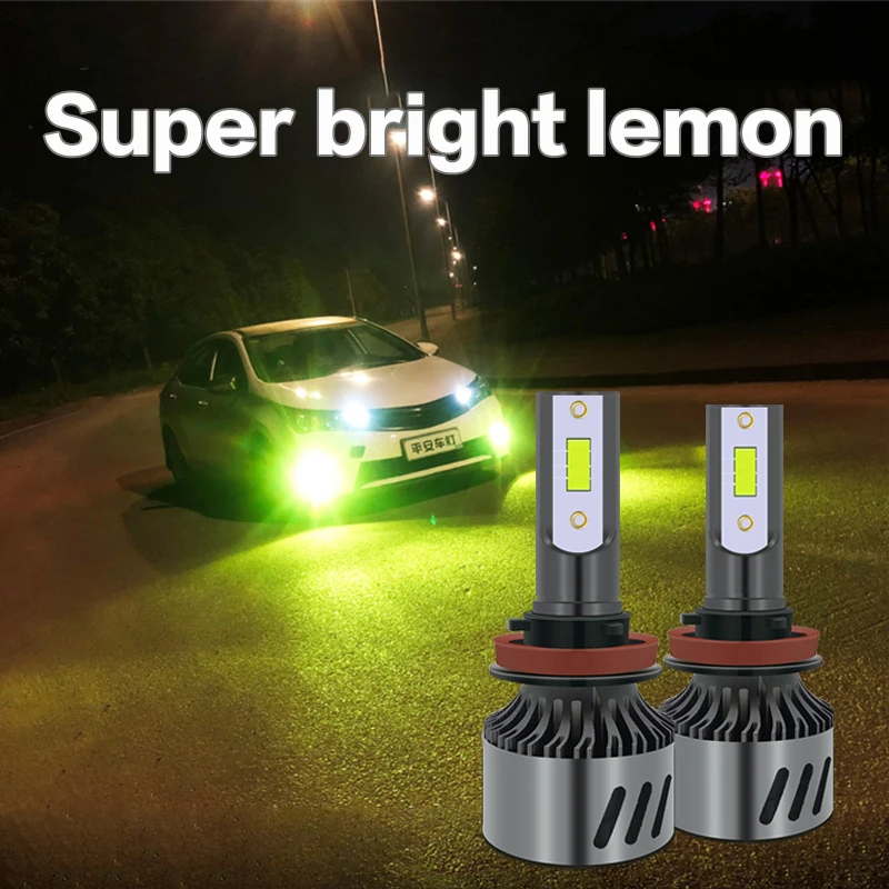 

Night knight 1Pair Car lemon Front Fog Light Auto Headlight H4 H1 H7 H8 H9 H11 Fog Lamp H16 9005 HB3 9006 HB4 9012