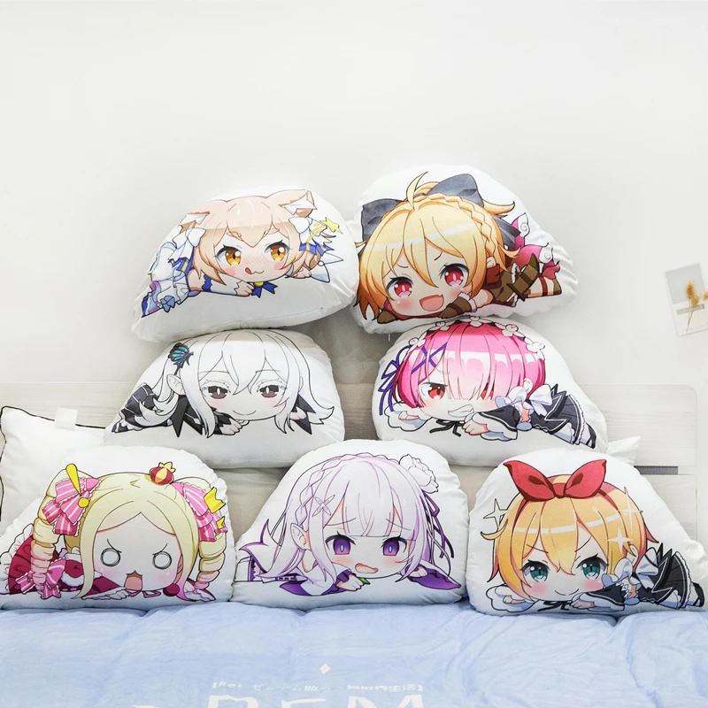 

Anime JK Re:Life in a different world from zero Cosplay Back Plush Pillow 45*55CM Warm Funny Cartoon Doll Toy Home Decor