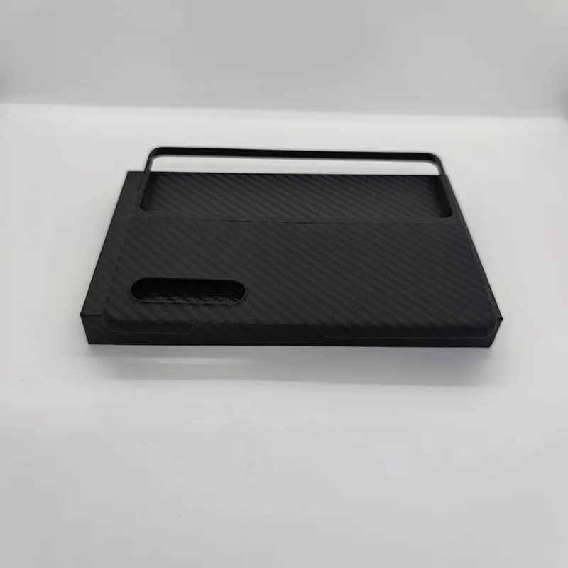 Funda de fibra de carbono para tel&eacute;fono Samsung Galaxy Z, carcasa de fibra de carbono Real ultrafina para Z Fold 3, funda de tel&eacute;fono de aramida-3