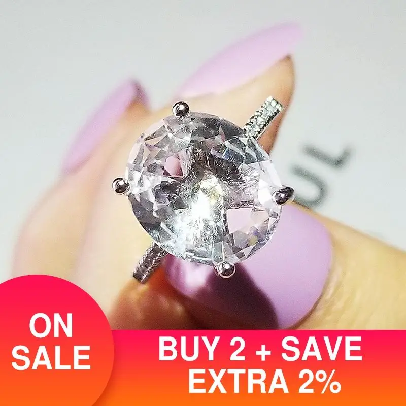 2022 Новое поступление модное серебряное дизайнерское овальное обручальное