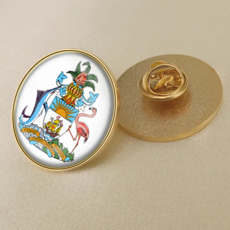 Герб Багамские Острова Багамский карта Национальный флаг Эмблема с национальным