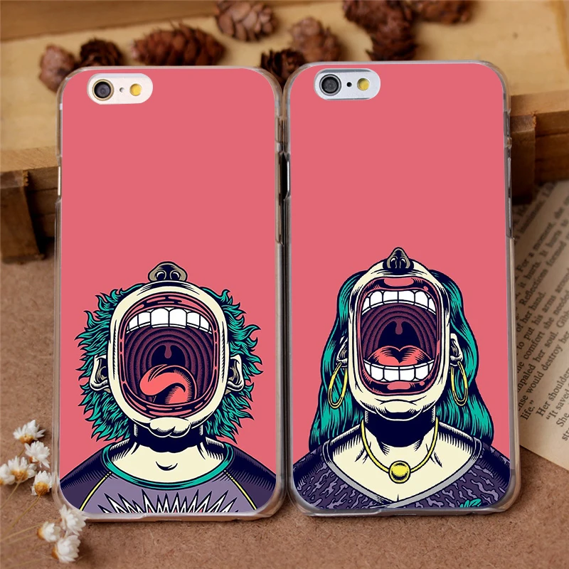 

Unique Shell Funny Laughing boy girl Soft Phone Case For Iphone SE XS 12 13 Mini 11 Pro Max Funda 8 7 6s Plus XR 10 Mobile Cover