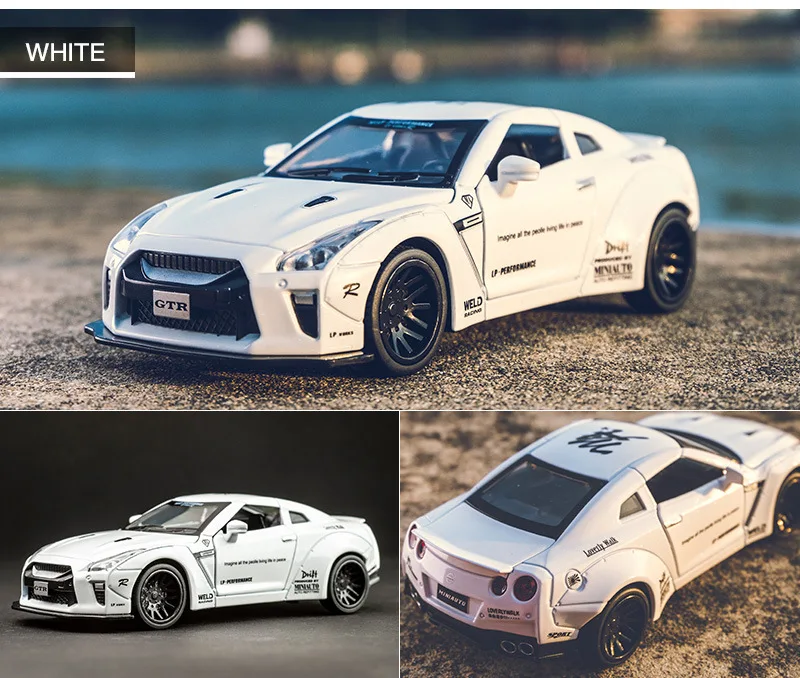 Nissan Gtr1: 32 супер ЗАПУСК сплава Модель автомобиля ВОИН транспортное средство Автомобиль Моделирование Модель орнамент детская Игрушечная машина