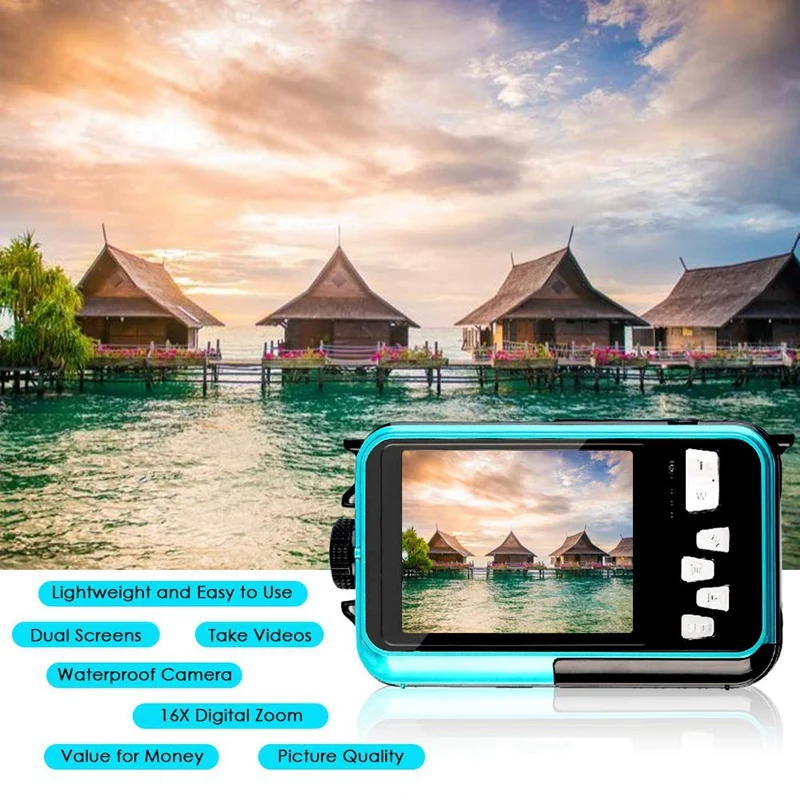 Новая внешняя одноэкранная камера водонепроницаемая HD Цифровая Dv подводная 240000