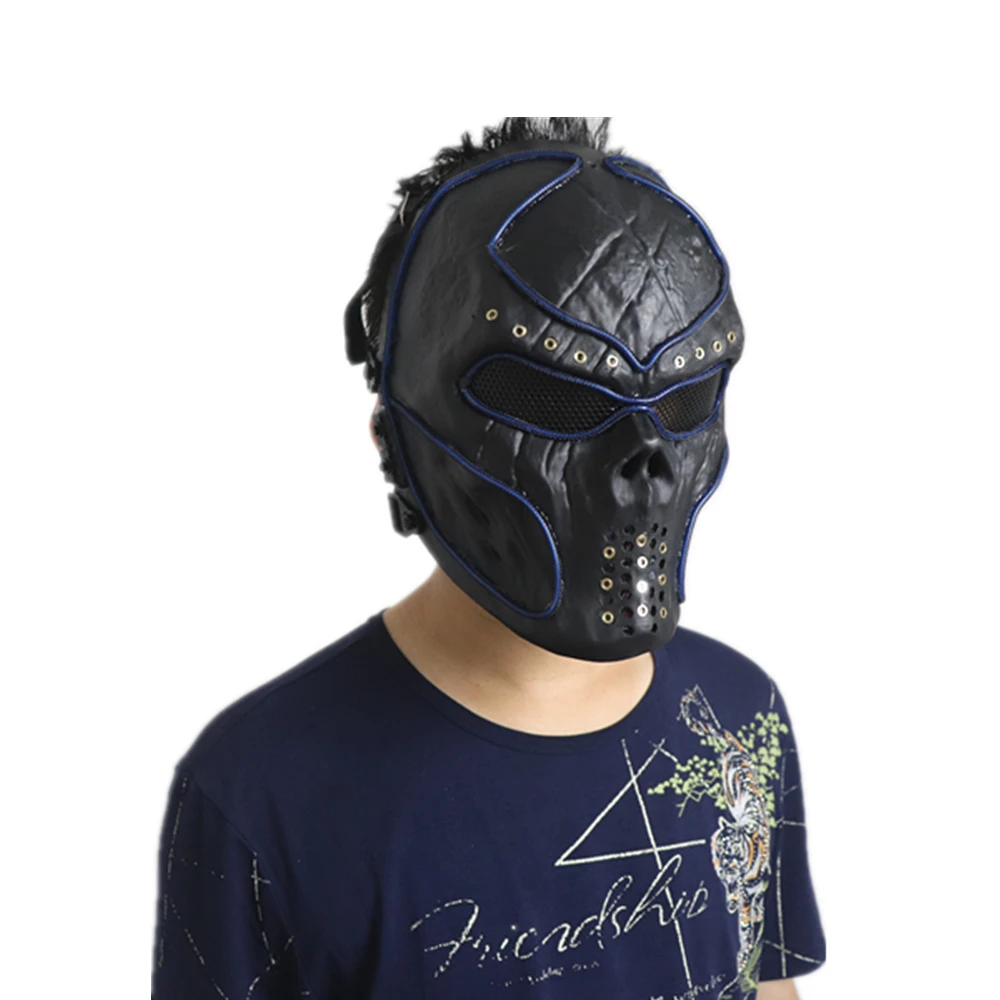 Модная красная лазерная маска светящаяся Лазерная светильник ка для лица шоу и