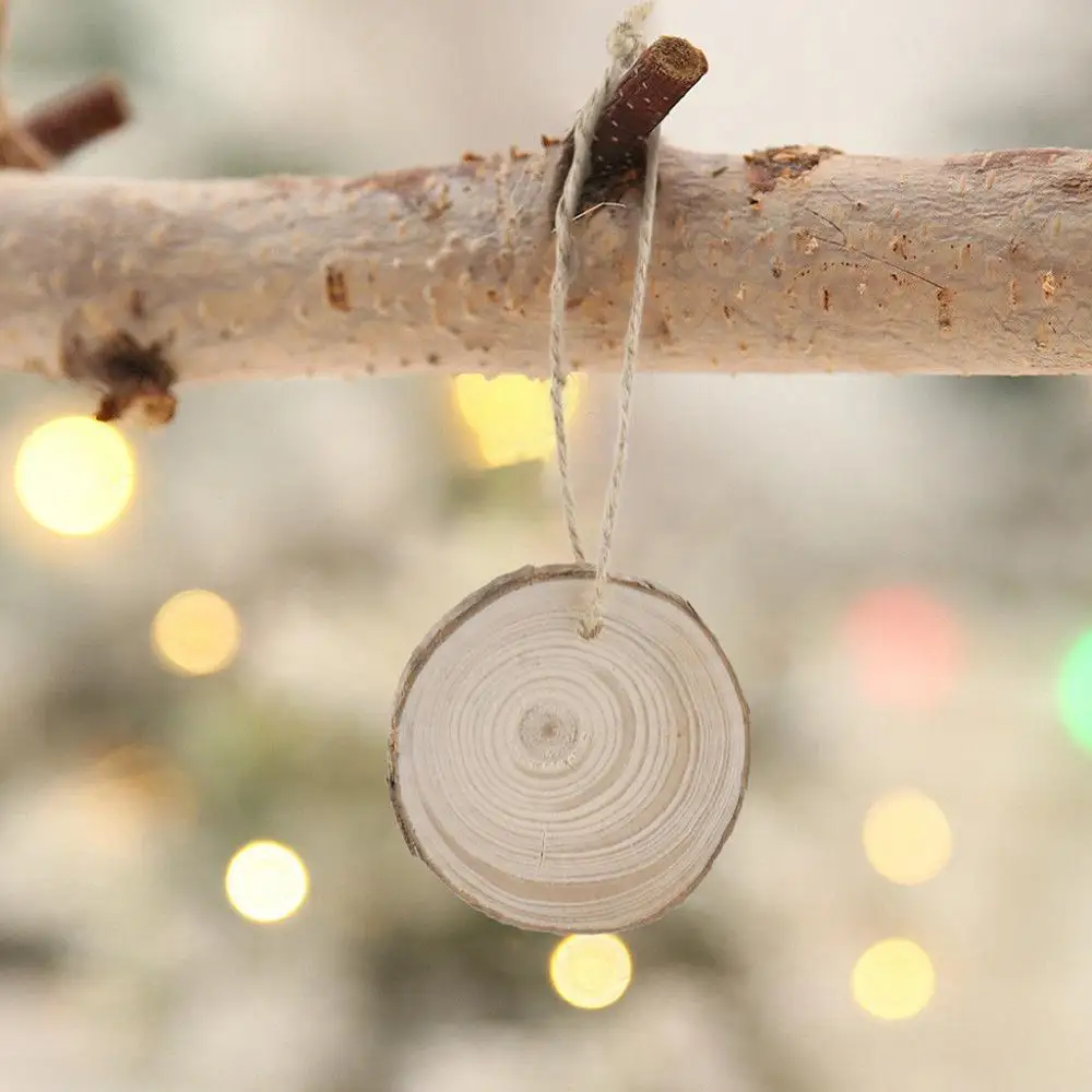 Набор деревянных рождественских украшений 15 шт. рождественские украшения для