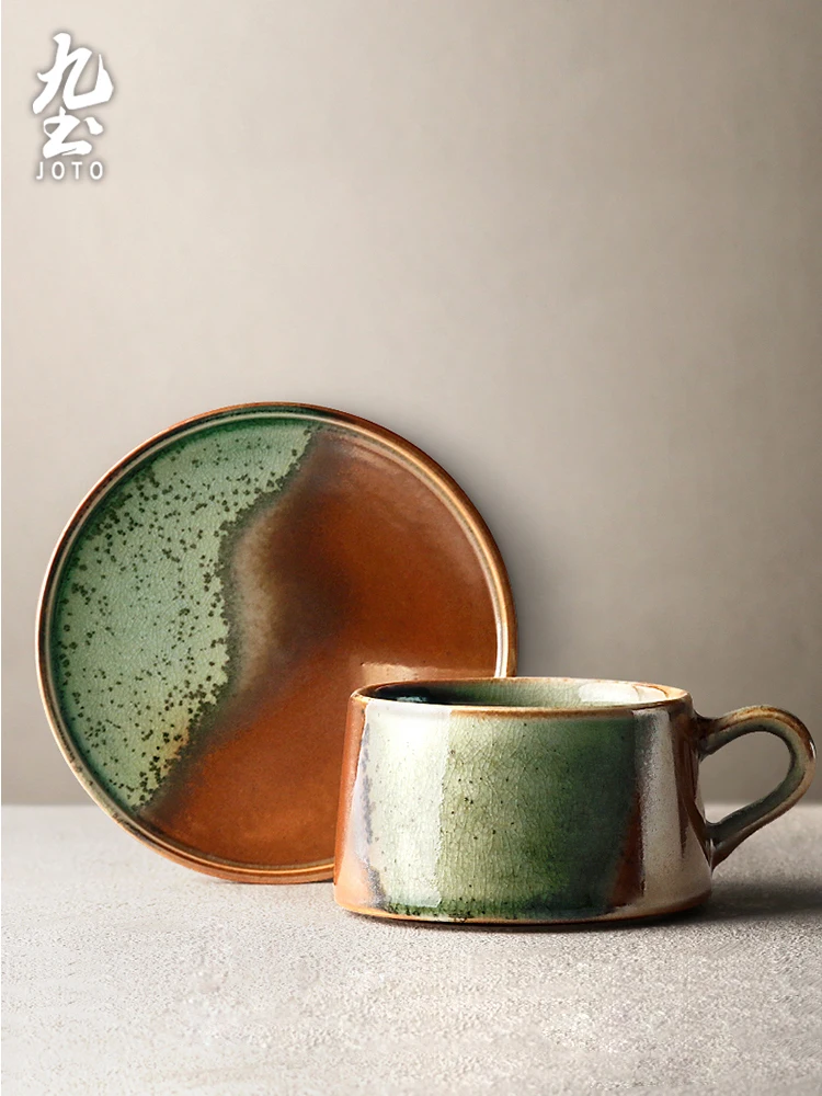 Красивая креативная круглая термопереносная кофейная керамическая кружка в