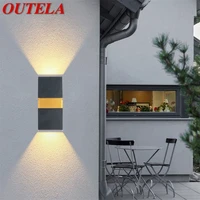 outela outdoor wall light contemporary led lamp waterproof sconces home decorative for porch stairs