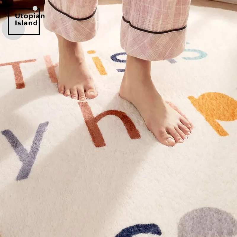 Круглый ковер современный Пушистый Ковер для гостиной детей детской спальни