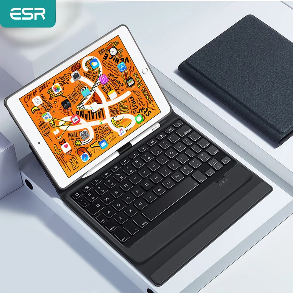 ESR Bluetooth Беспроводной клавиатура чехол для iPad 7 9 дюймов мини 5 Mini 4 A2124 A1538 Смарт ПУ