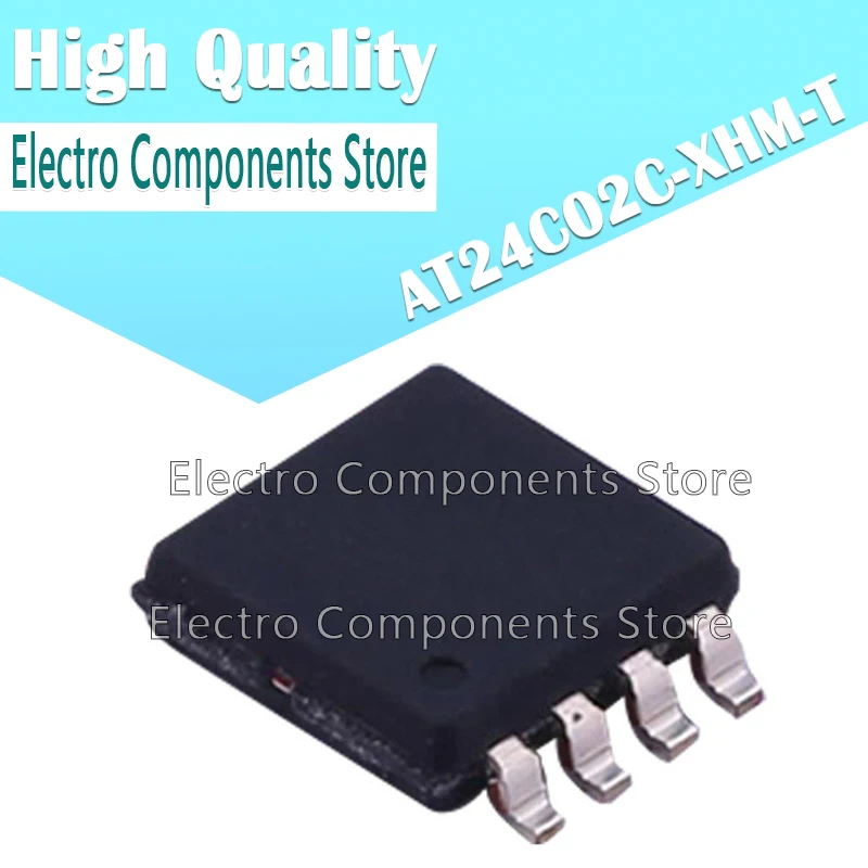 

10PCS/Lot AT24C02C-XHM-T AT24C02C SMD TSSOP8 EEPROM Memory IC