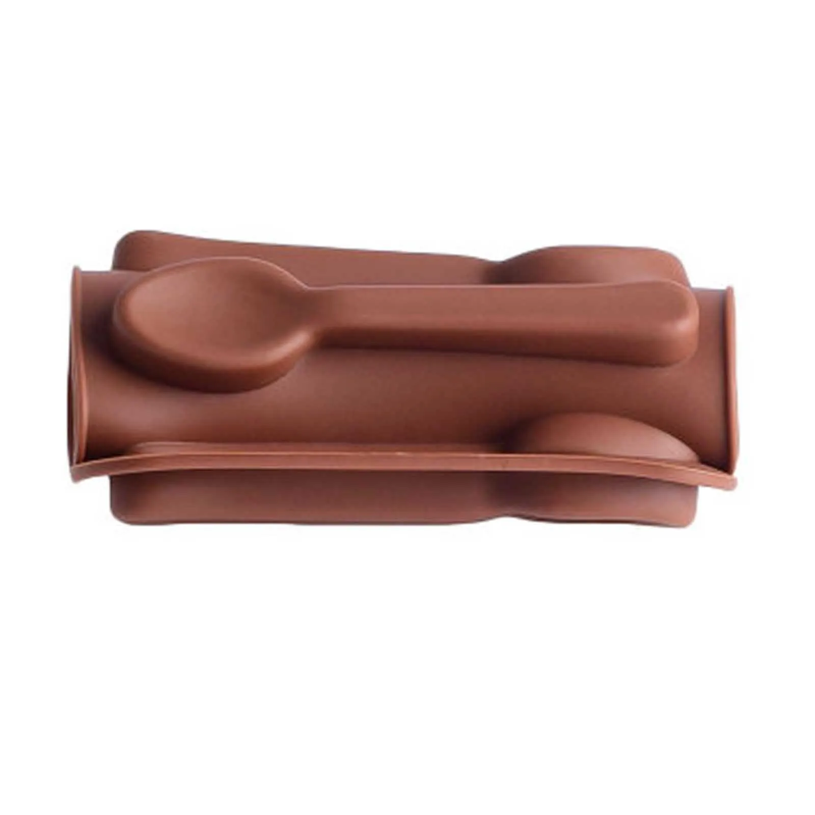 

2pc Silicone Spoon Baking Mold Chocolate Candy Jelly Diy Baking Tool Non-stick Cake Mold Jelly&candy Mold 3d Decoration