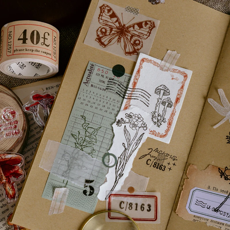 Ретро папоротник гриб Pinecone Подсолнух прозрачный силиконовый штамп для